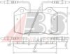 A.B.S. 37049 OE Brake Pad Set, disc brake